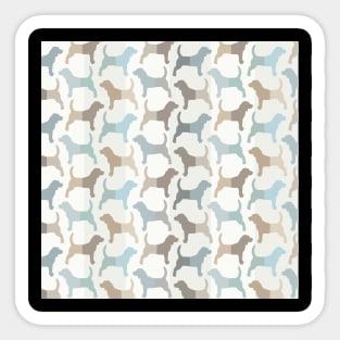 Beagle Natural Pattern 2 Sticker